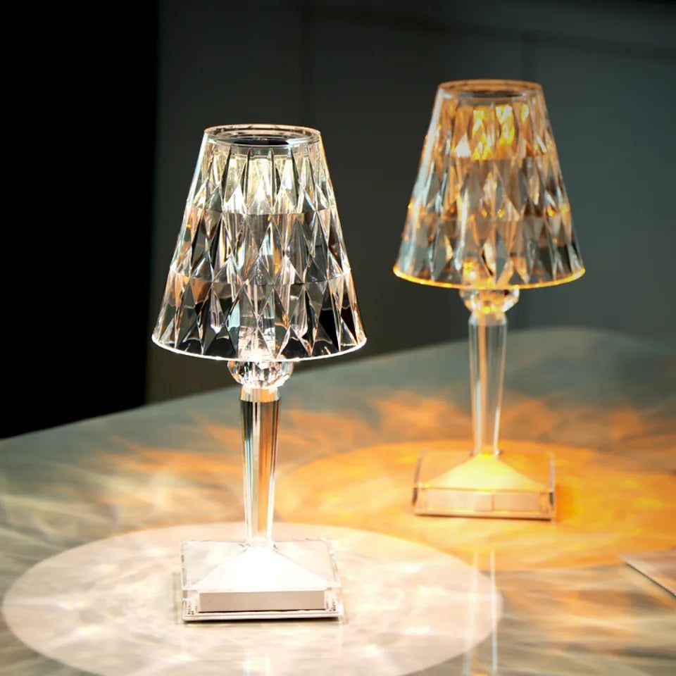 Modern LED Table Lamp – Italian Kartell Battery Diamond