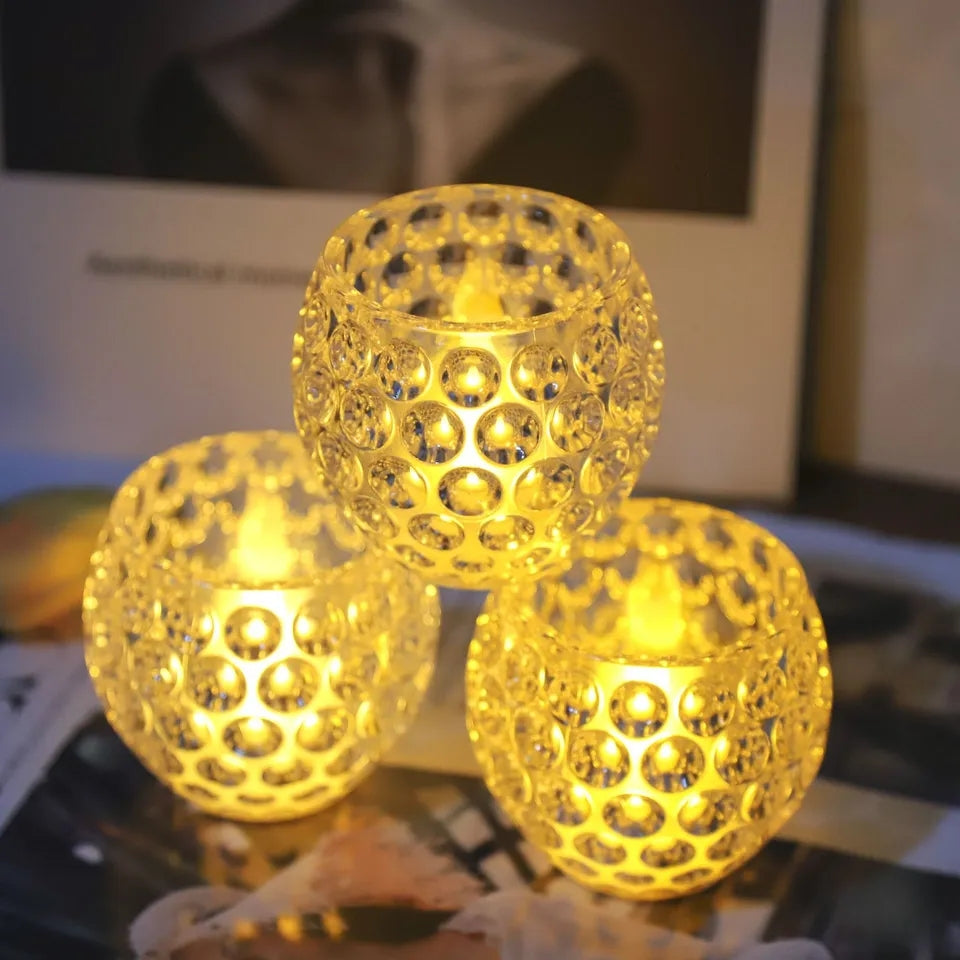 LED Cell Operated Glass Candle – Effortless Elegance for Any Occasion