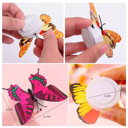 2pc Self Adhesive Decorative LED Butterfly