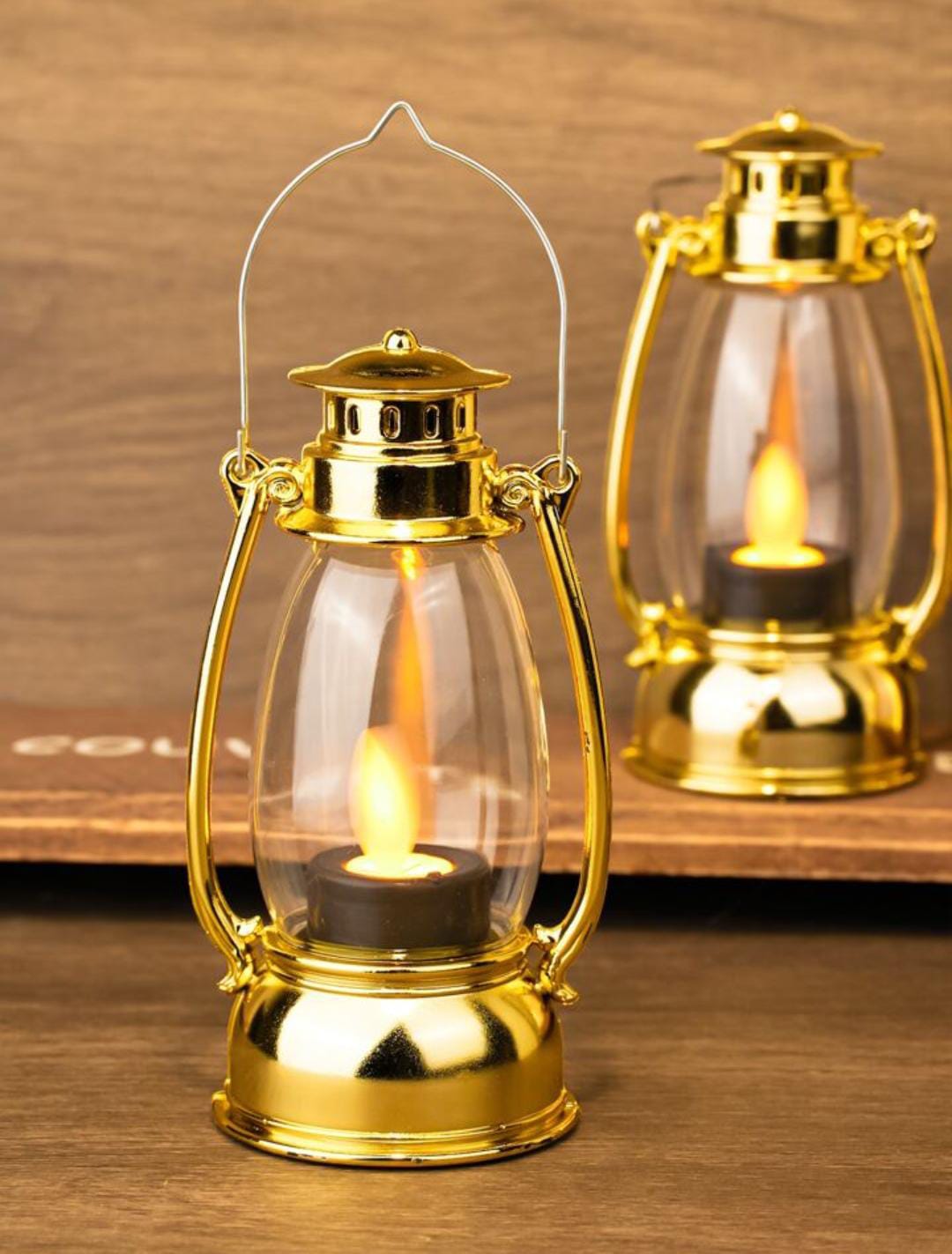 LED Lantern – Old-Fashioned Waterdrop Wick Electronic Lantern Light