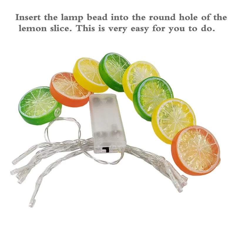 Lemon Orange Fruit Fairy Light (10 Lights) – USB + Cell Operated