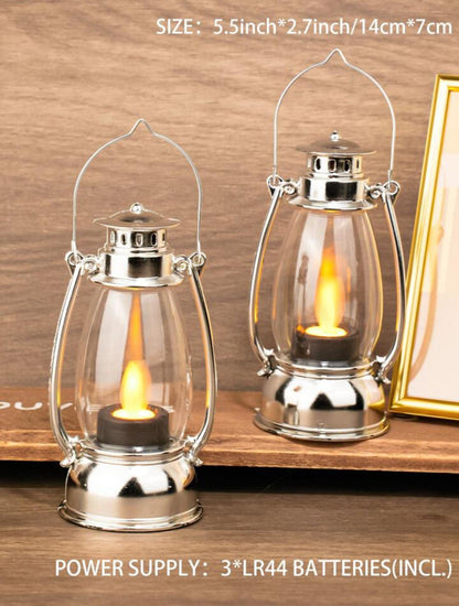 LED Lantern – Old-Fashioned Waterdrop Wick Electronic Lantern Light