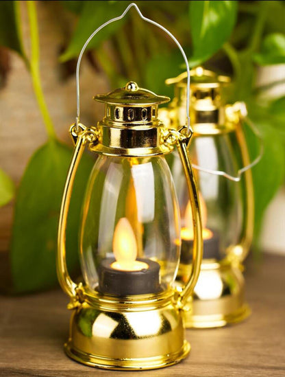 LED Lantern – Old-Fashioned Waterdrop Wick Electronic Lantern Light